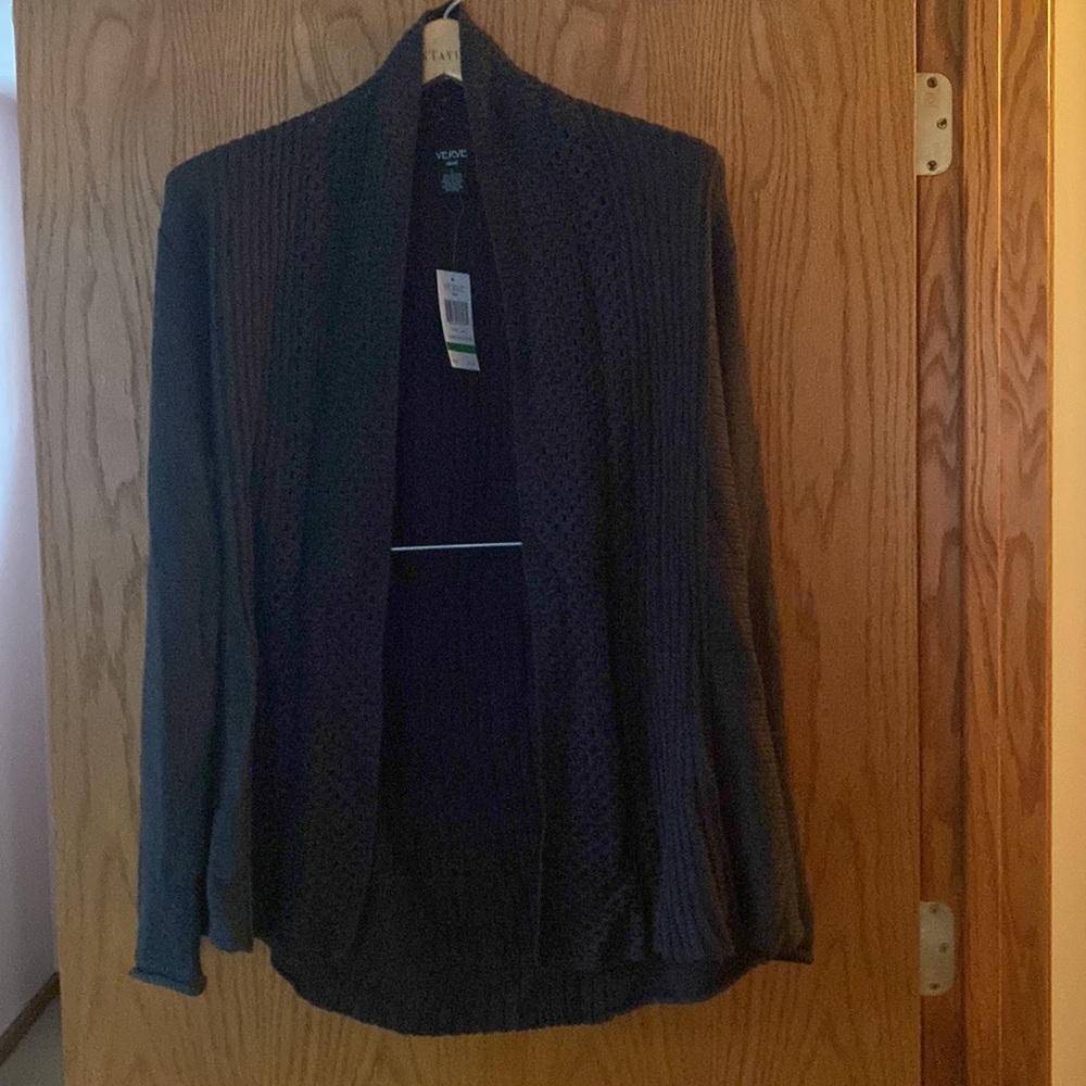 Verve Charcoal Heather Large Cardigan
